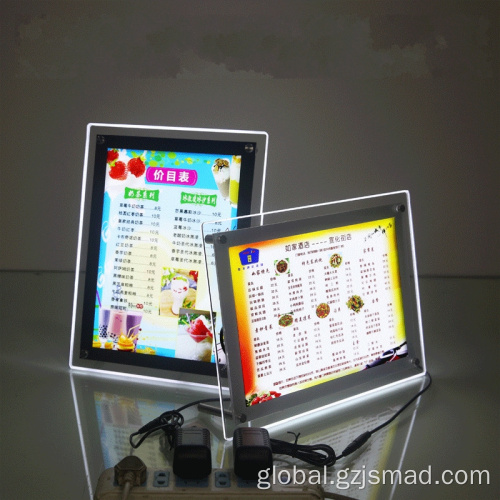 Acrylic Led Light Box High Quality Crystal Advertising Light Boxes Factory